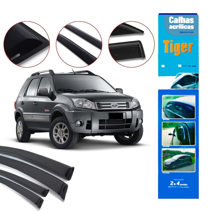 calha de chuva automotiva ecosport ate 2012 4 portas fd4491 tiger