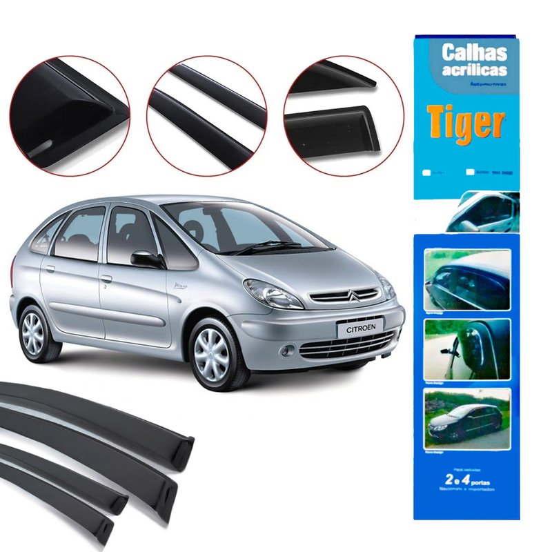 calha de chuva automotiva picasso ate 2012 4 portas ct4439 tiger