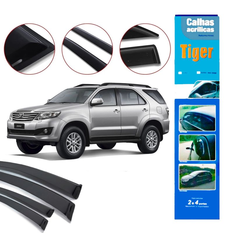calha de chuva automotiva sw4 ate 2015 ty3660 tiger