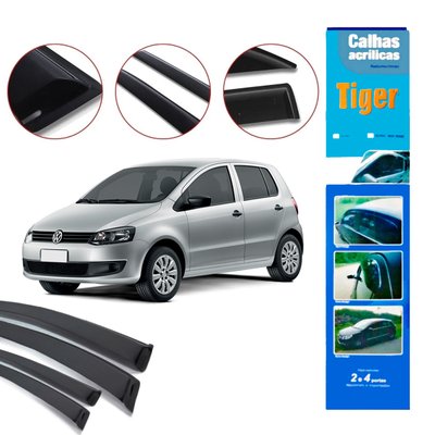 calha de chuva automotiva fox space cross 4 portas vw3715 tiger