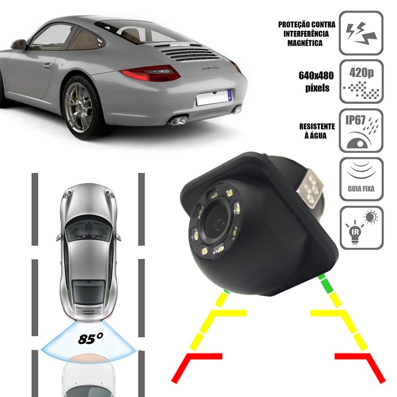 21691 camera de re automotiva tartaruga com visao noturna code