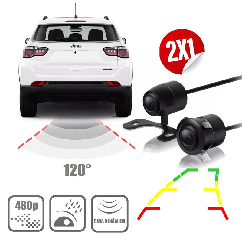 25210 camera de re automotiva universal borboleta dinamica rs126br roadstar