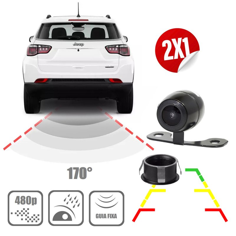 camera de re frontal automotiva borboleta rs121br roadstar