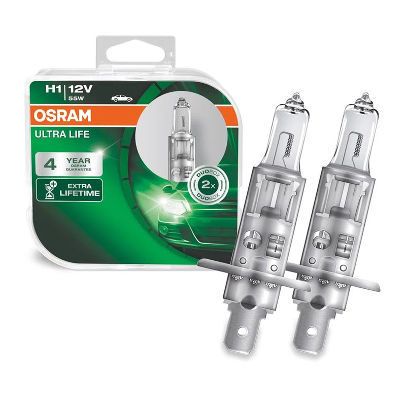 lampada halogena h1 ultralife 64150ult 55w 12v osram par