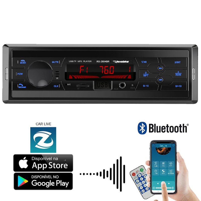 radio bluetooth rs 2604br roadstar