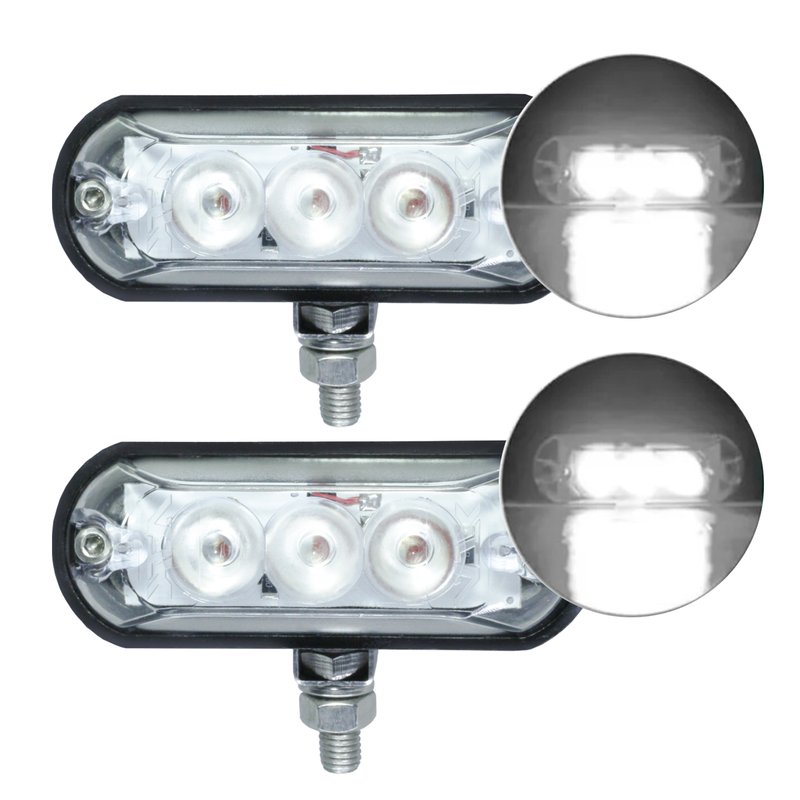 farol strobo articulado linha pro ajk sound branco