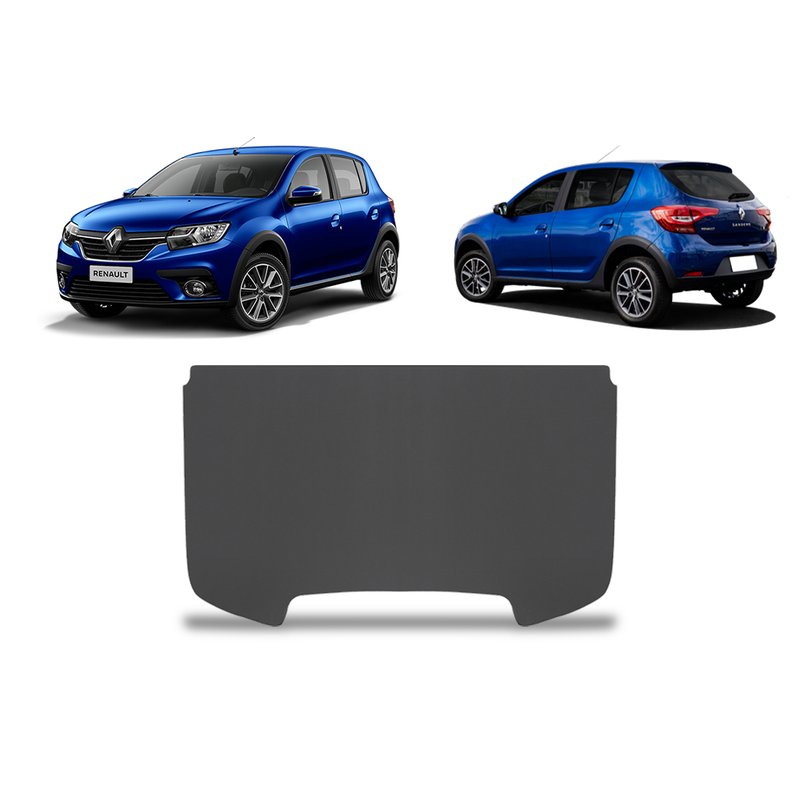 tampao sandero 2015 em diante liso frente com o carro
