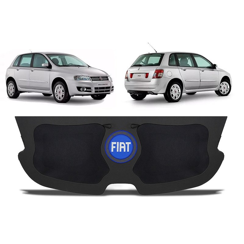 tampao bagagito porta malas fiat stilo 2002 a 2010 para 02 6x9 preto