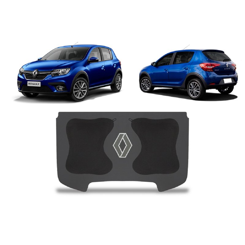 tampao sandero 2015 em diante personalizado frente com o carro