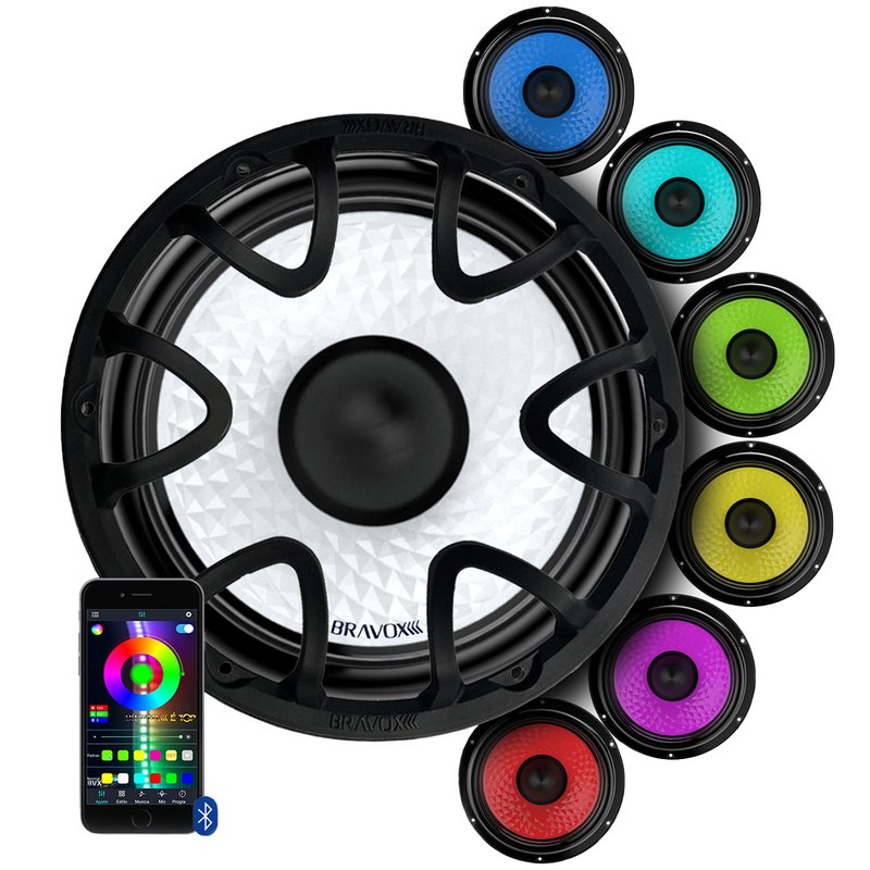 alto falante uxp 12 d2 led rgb