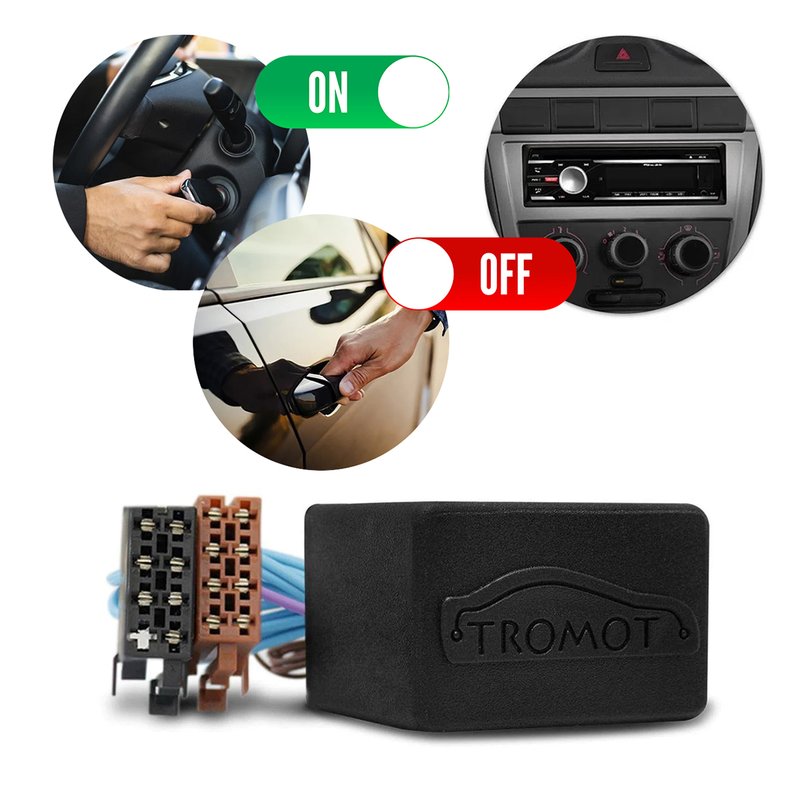 modulo radio liga e desliga som com battery saver tso03 tromot