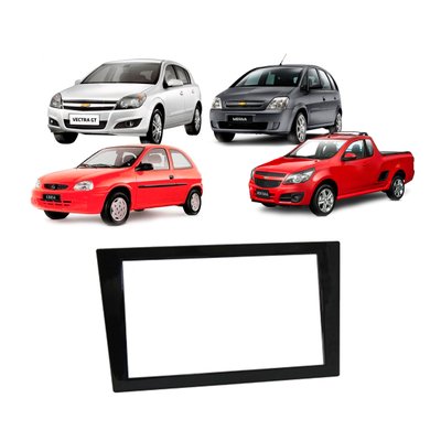 moldura 2 din para painel do gm vectra gt meriva corsa montana fiamon black piano 2261