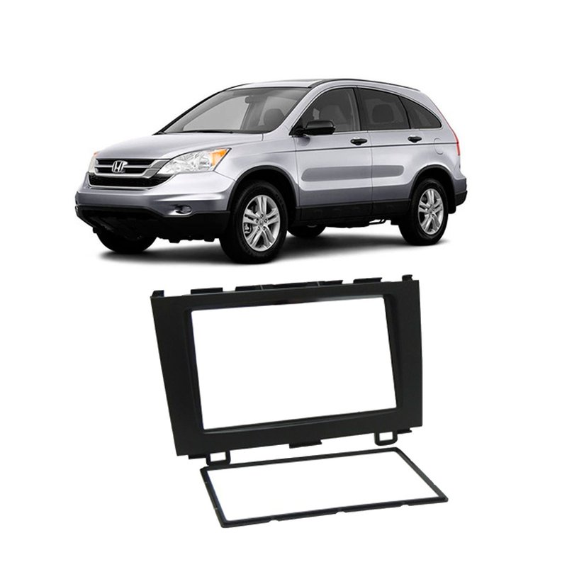 moldura 2 din painel honda crv 2008 a 2011 fiamon 3149 preto