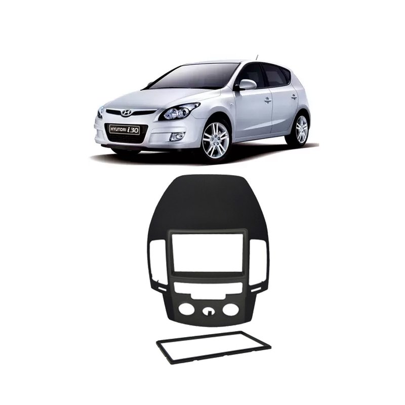 moldura 2 din hyundai i30 2009 a 2012 ar analogico fiamon