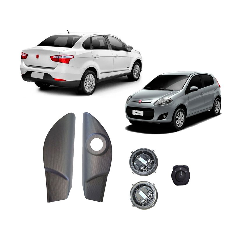 kit retrovisor eletrico palio 2 geracao 2012 grand siena tragial