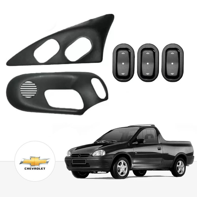 kit vidro eletrico antiesmag pick up corsa 2 portas tragial