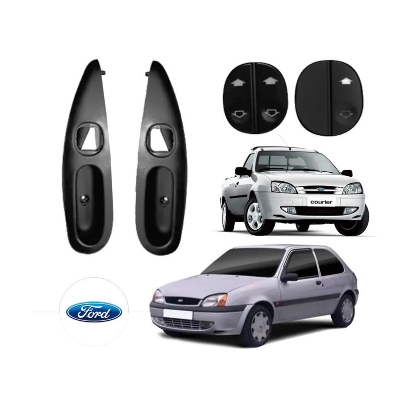 kit vidro eletrico antiesmag fiesta street courier 2 portas tragial