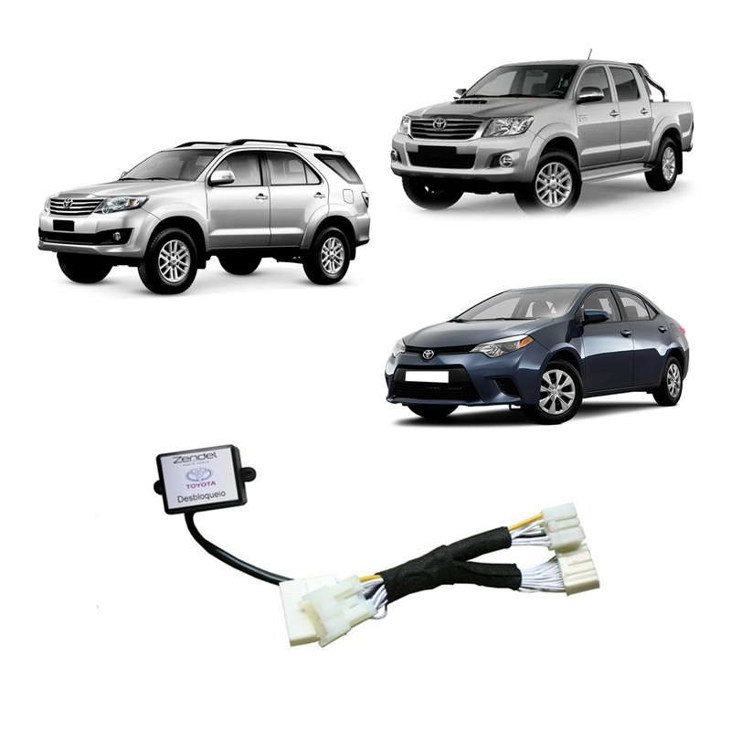 interface desbloqueio de video toyota corolla hillux sw4 zendel