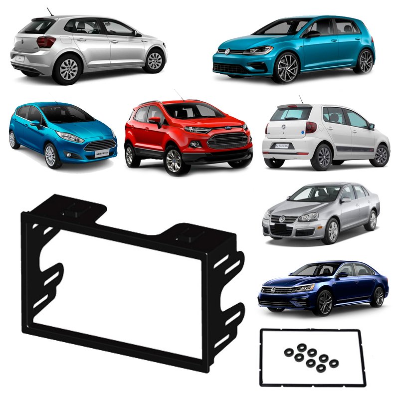 moldura 2 din painel polo golf fox ecosport fiesta bora passat