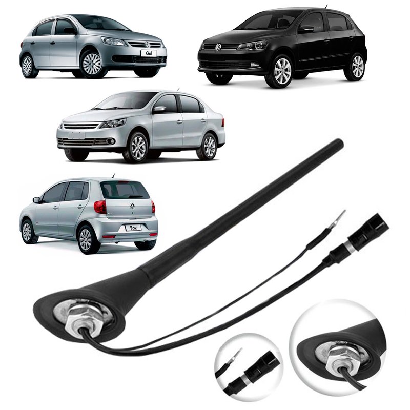 antena de teto amplificada traseira 60 vw gol g5 e g6 voyage g5 a partir de 2009 fox antico