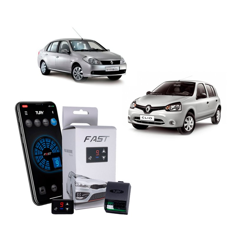 modulo de aceleracao bluetooth renault clio symbol fast 2 0ah tury