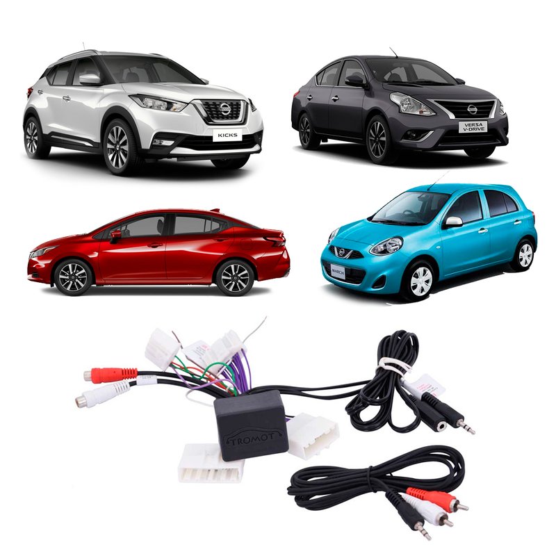 desbloqueio com entrada av e camera de re nissan kicks march versa v drive ttn04