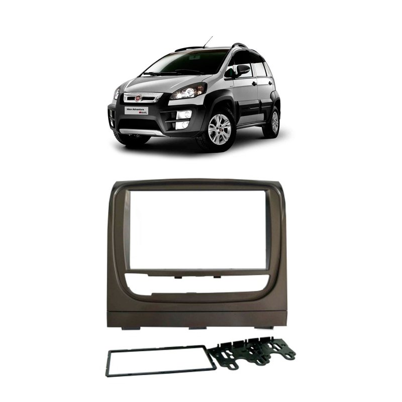 moldura 2 din fiat idea idea adventure 2013 a 2018 fiamon grafite