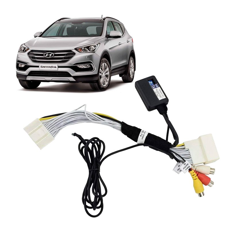 interface desbloqueio de video e tv santa fe 2016 ate 2018 bee link soft automotiva