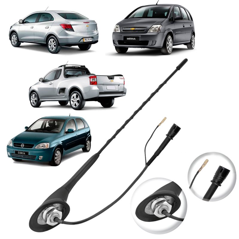 antena de teto dianteira 25 novo corsa meriva montana prisma an103