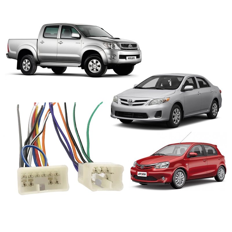 chicote de radio toyota corolla fielder hilux etios ate 2013 gc 019 gc