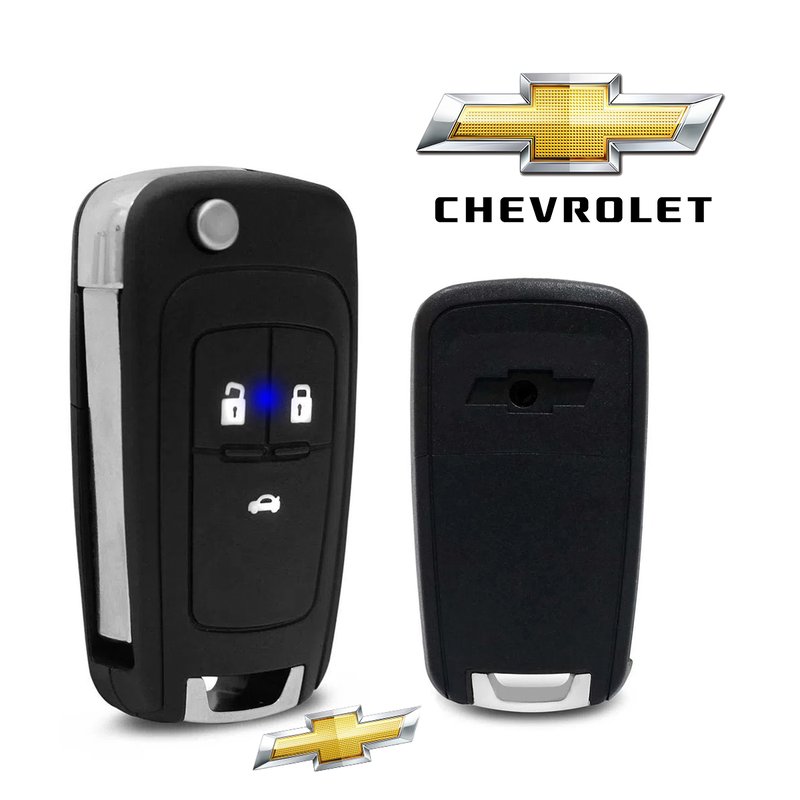 chave canivete alarme universal chevrolet 3 botoes com lamina gm990 wr