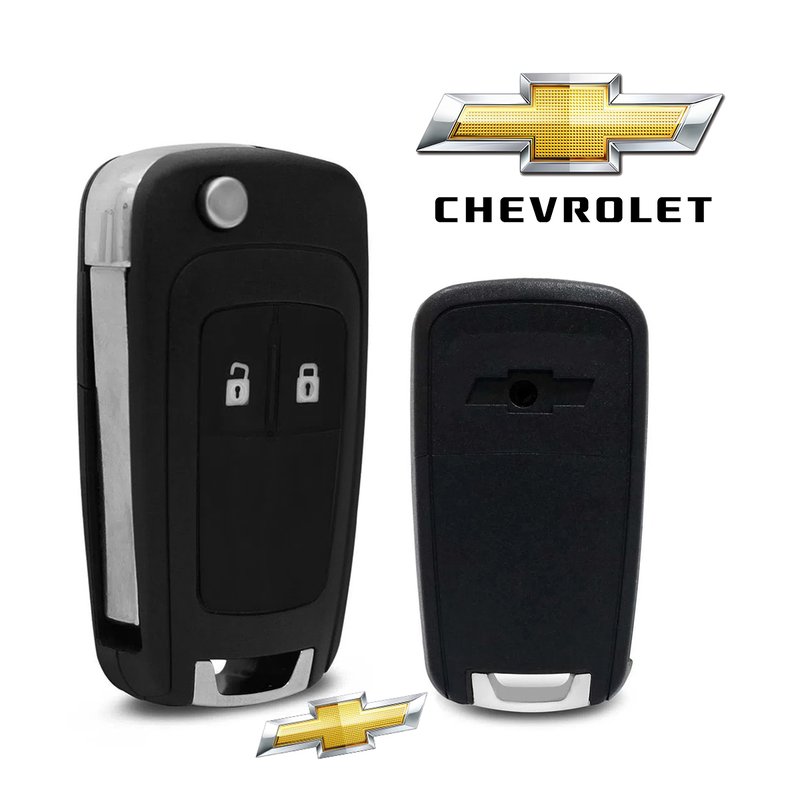 capa chave canivete chevrolet 2 botoes com lamina gm302 wr