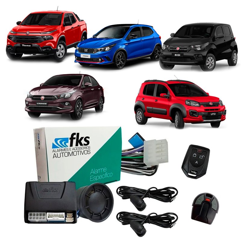 alarme automotivo fiat uno mobi cronos argo toro 2016 2017 2018 2019 2020 2021 fki505can 2 controles fks