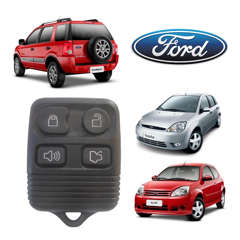 capa controle chave ford 4 botoes b s automotiva