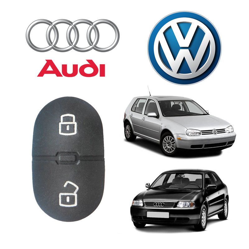 capa controle chave audi vw 3 botoes telec b s automotiva