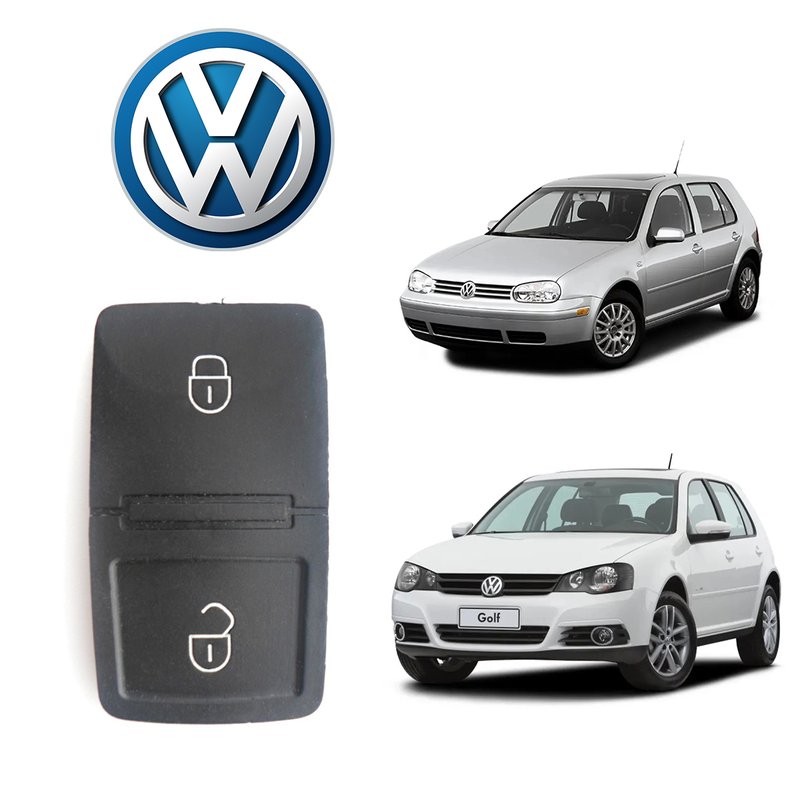 capa controle chave vw golf 2 botoes b s automotiva