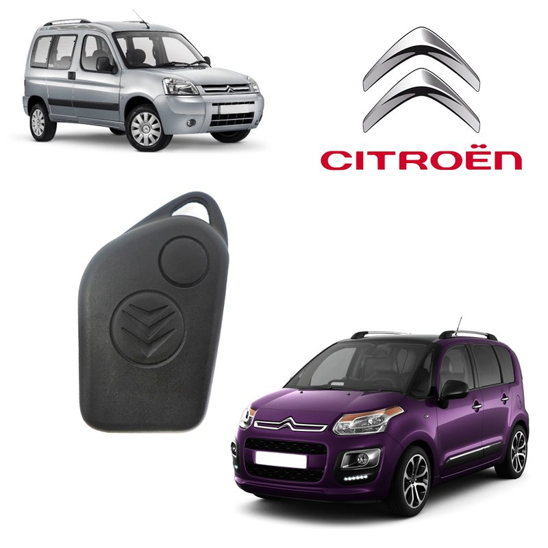 capa controle chave citroen 2 botoes b s automotiva
