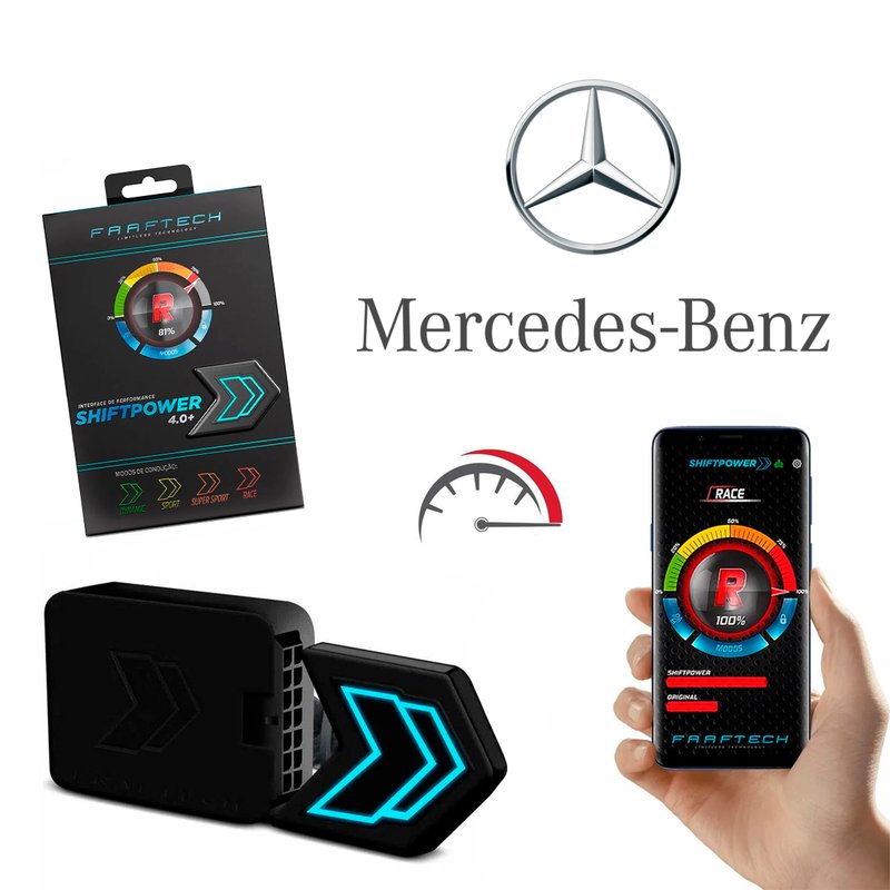 interface de performance modulo acelerador shiftpower bluetooth faaftech mercedes benz sp34
