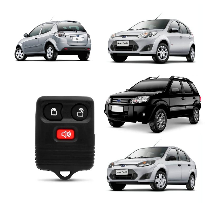 capa de controle chave convencional ford ka fiesta hatch sedan ecosport