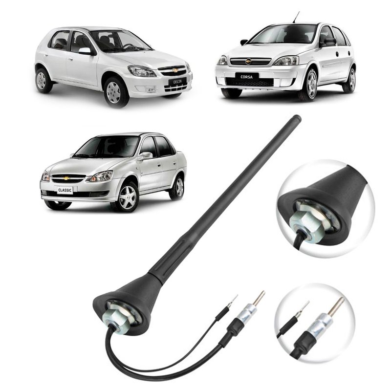antena de teto traseira gm corsa celta classic amplificada an069