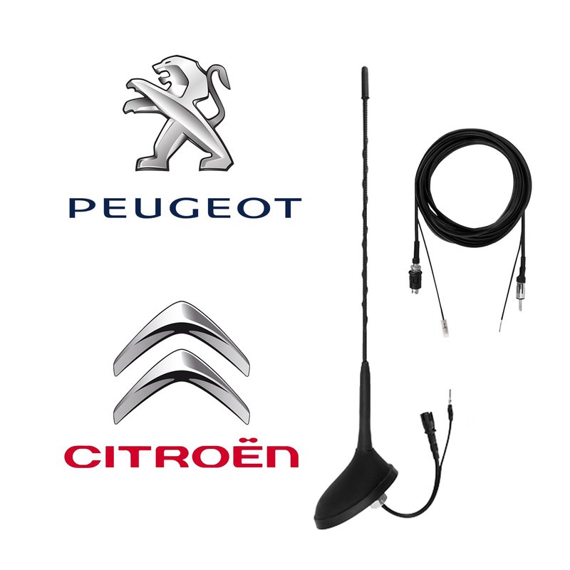 antena de teto extensao rast peugeot citroen amplificada an094