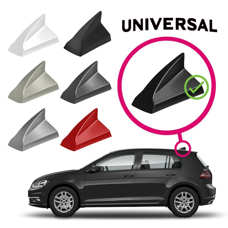 antena de teto shark receptiva antico preto brilhoso