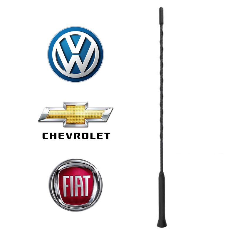 haste para antena de teto espiral vw gm fiat rosca externa 5mm
