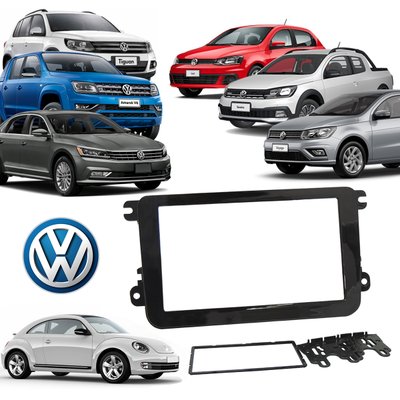 moldura 2 din jetta amarok fusca tiguan passat vw geracao 7 e 8 fiamon 2437