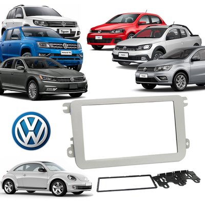 moldura 2 din jetta amarok fusca tiguan passat vw geracao 7 e 8 fiamon 2441