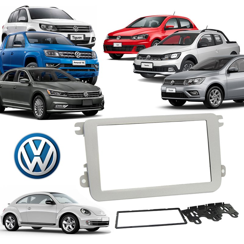 moldura 2 din jetta amarok fusca tiguan passat vw geracao 7 e 8 fiamon 2441