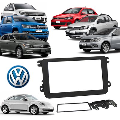 moldura 2 din jetta amarok fusca tiguan passat vw geracao 7 e 8 fiamon 2359