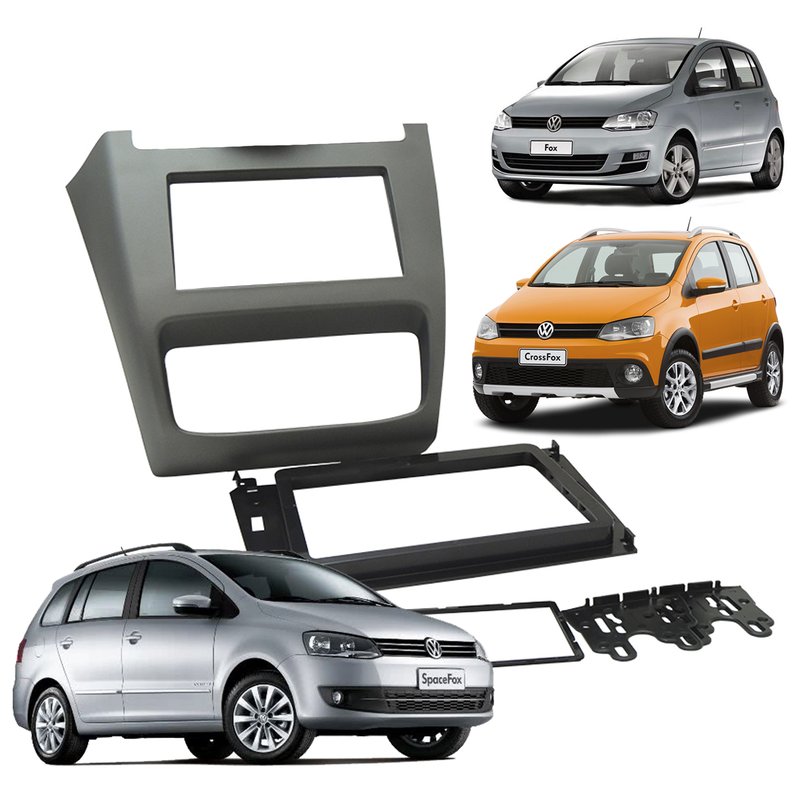 moldura 2 din vw fox space fox space cross cross fox 2014 fiamon 2701