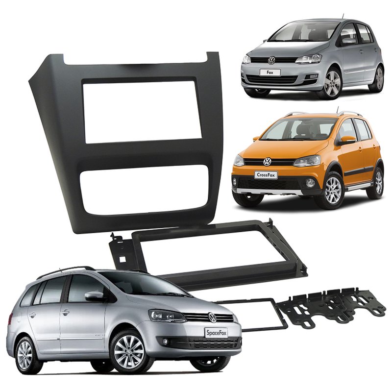 moldura 2 din vw fox space fox space cross cross fox 2014 fiamon 2699