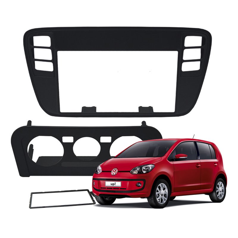 moldura 2 din painel volkswagen up 2014 a 2016 fiamon 3253